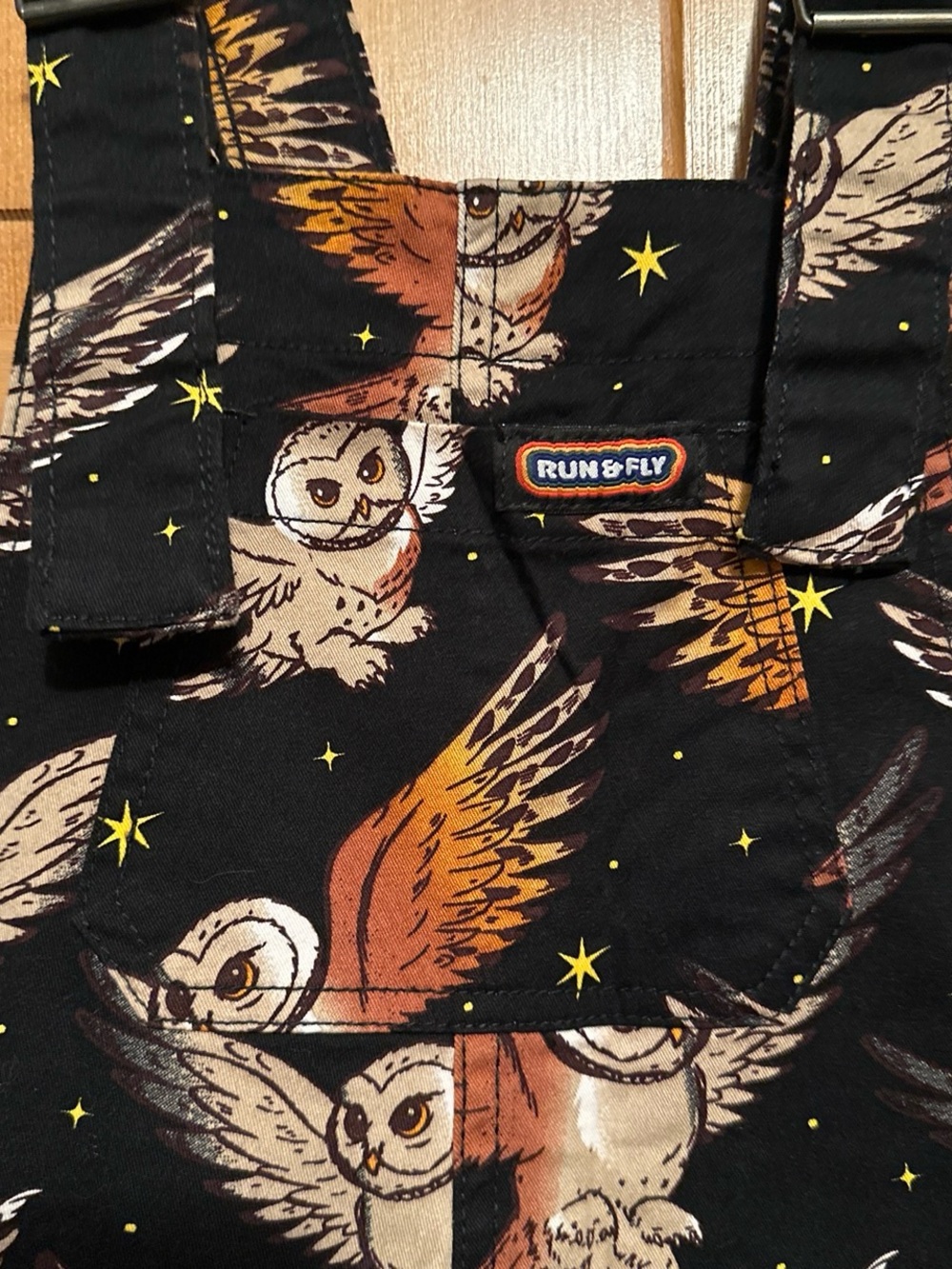 Run & Fly Owl Dungarees - Picture 2 of 3